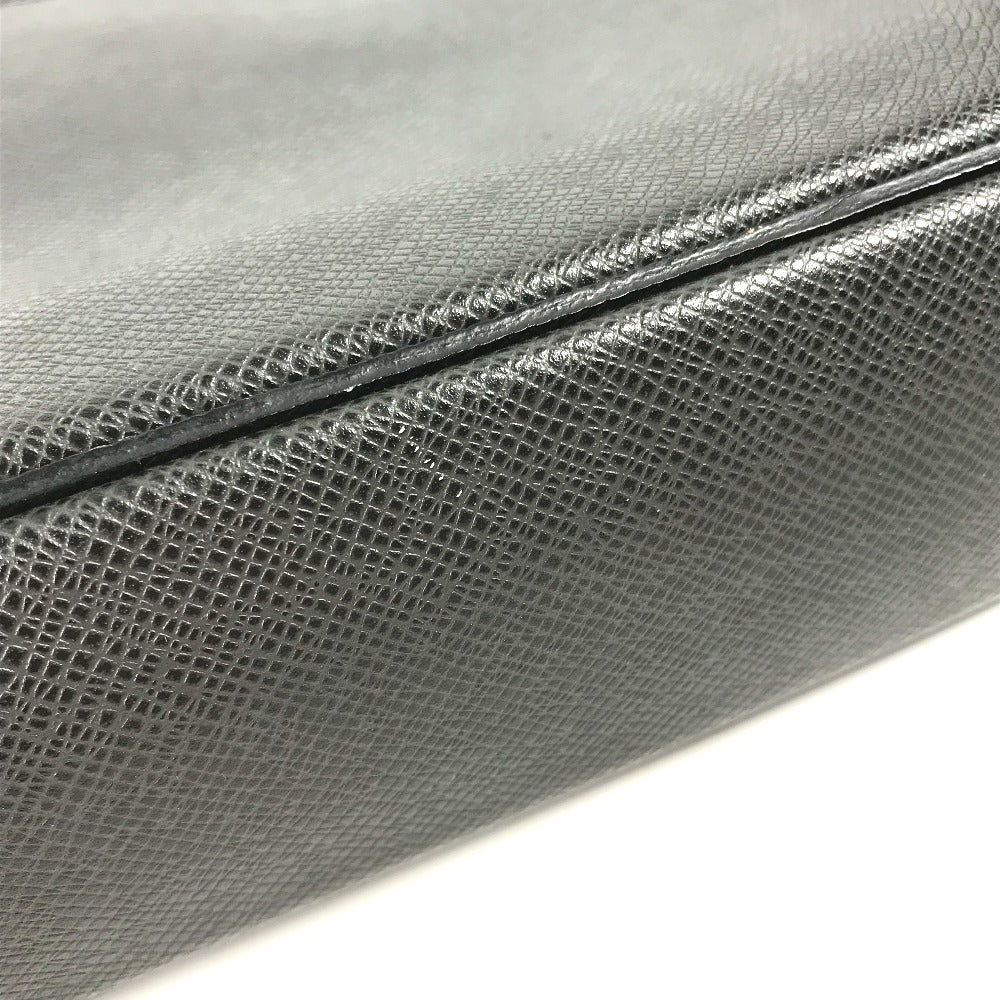 LOUIS VUITTON Business bag M30643 Taiga Leather black Taiga PortoDocument Business PDV mens Used