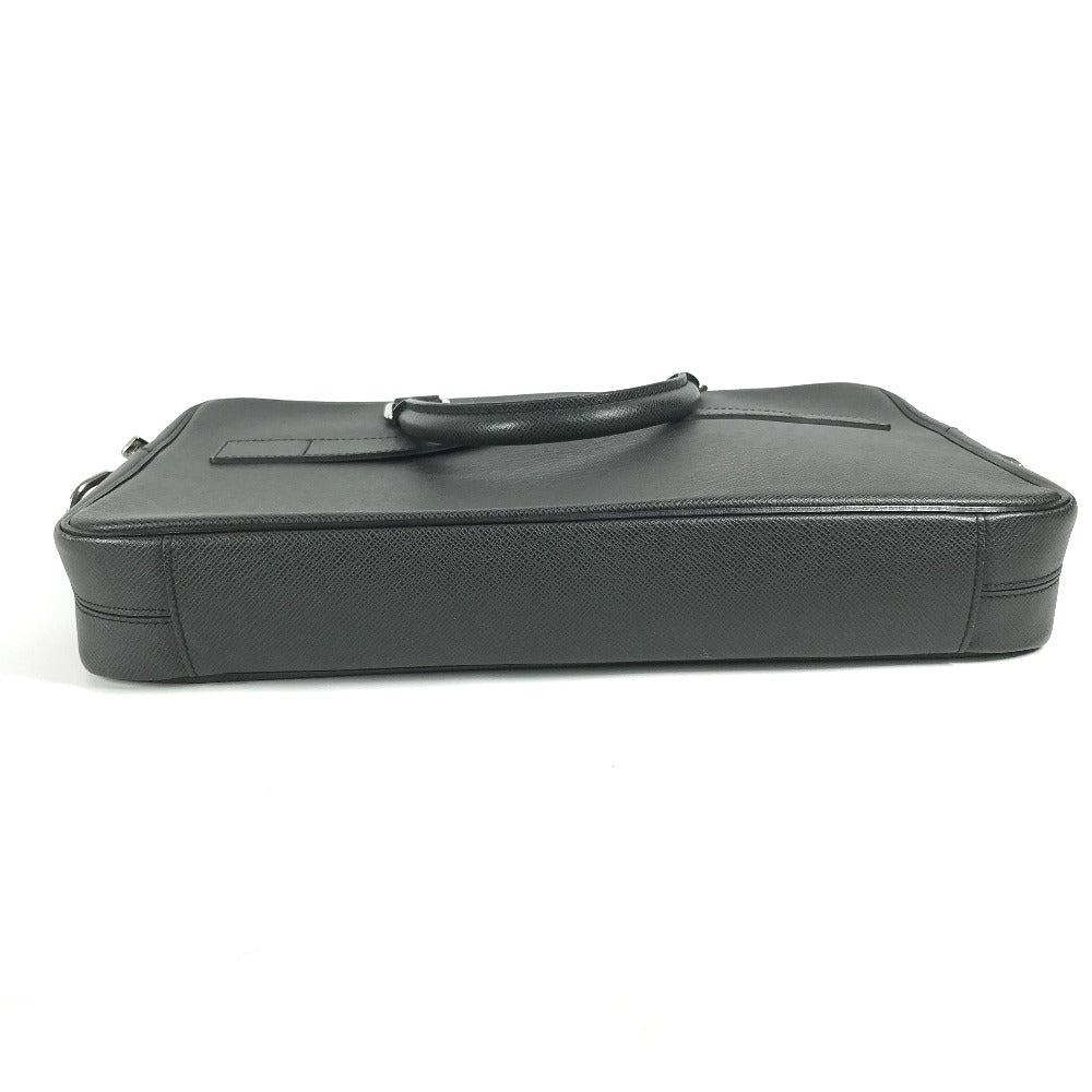 LOUIS VUITTON Business bag M30643 Taiga Leather black Taiga PortoDocument Business PDV mens Used