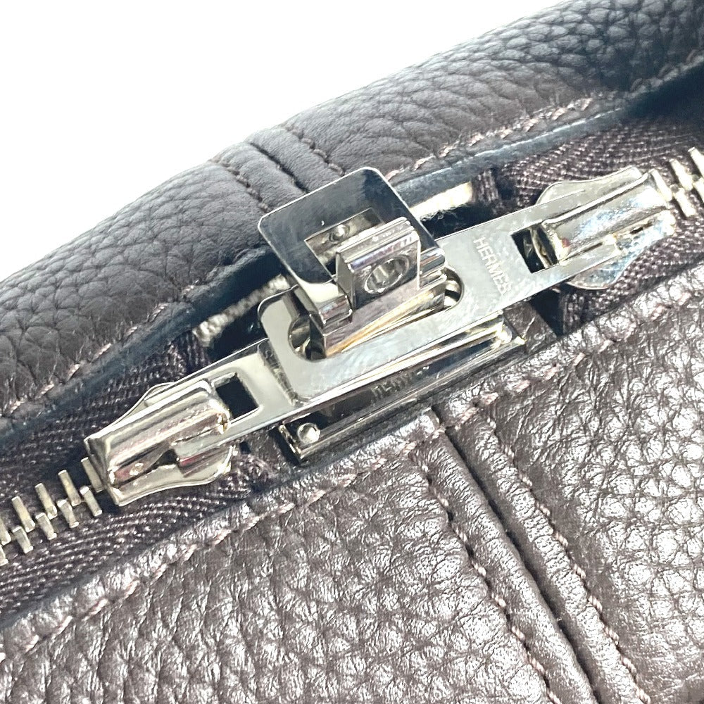 HERMES Business bag Taurillon Clemence Brown bag handbag Victoria 2
