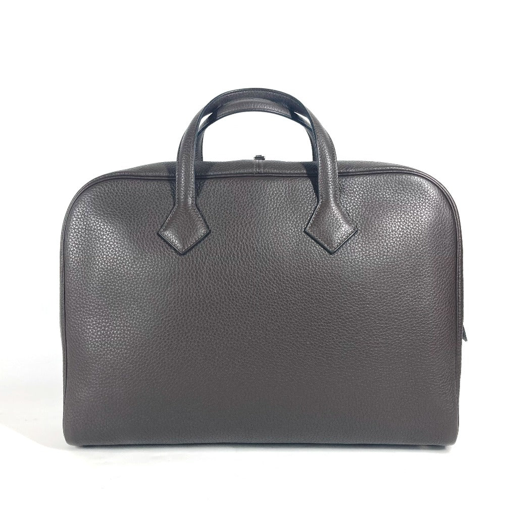 HERMES Business bag Taurillon Clemence Brown bag handbag Victoria 2