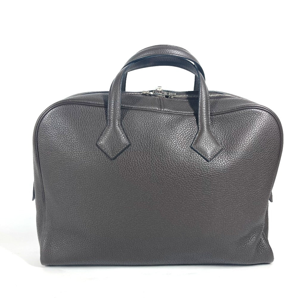 HERMES Business bag Taurillon Clemence Brown bag handbag Victoria 2
