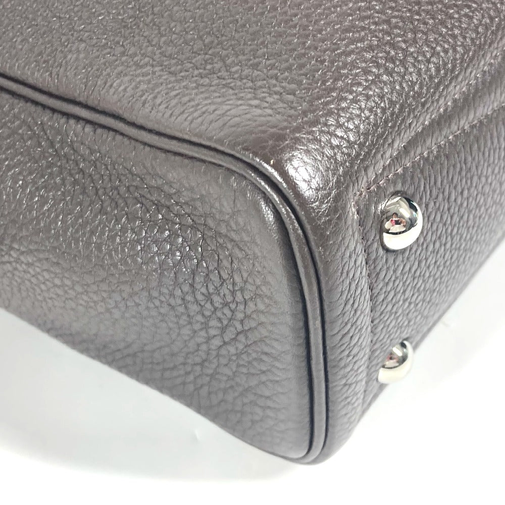 HERMES Business bag Taurillon Clemence Brown bag handbag Victoria 2