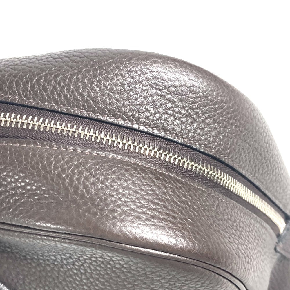 HERMES Business bag Taurillon Clemence Brown bag handbag Victoria 2