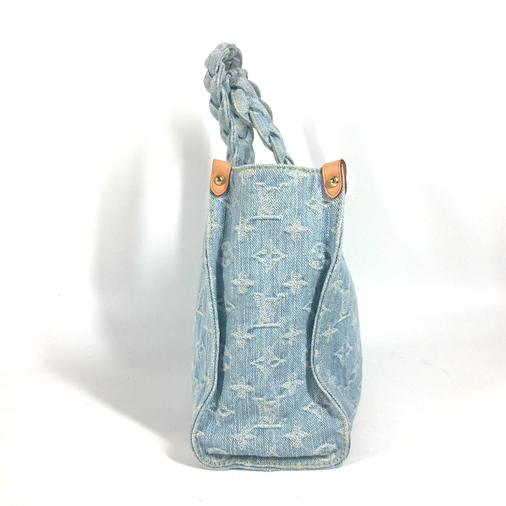 LOUIS VUITTON Handbag M24897 Monogram denim blue Monogram denim Let go