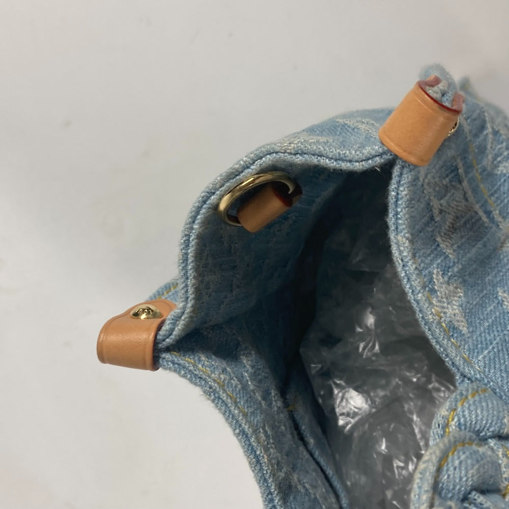 LOUIS VUITTON Handbag M24897 Monogram denim blue Monogram denim Let go