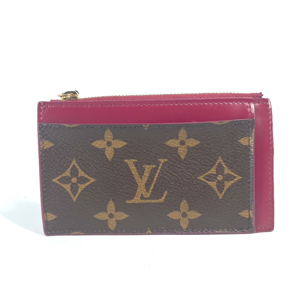 LOUIS VUITTON Coin case M67889 Monogram canvas Brown Monogram Porte Cartes Zip Women Used