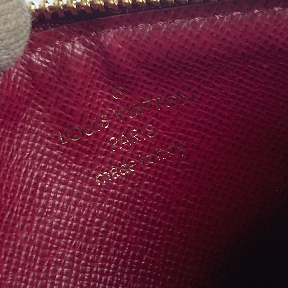 LOUIS VUITTON Coin case M67889 Monogram canvas Brown Monogram Porte Cartes Zip Women Used