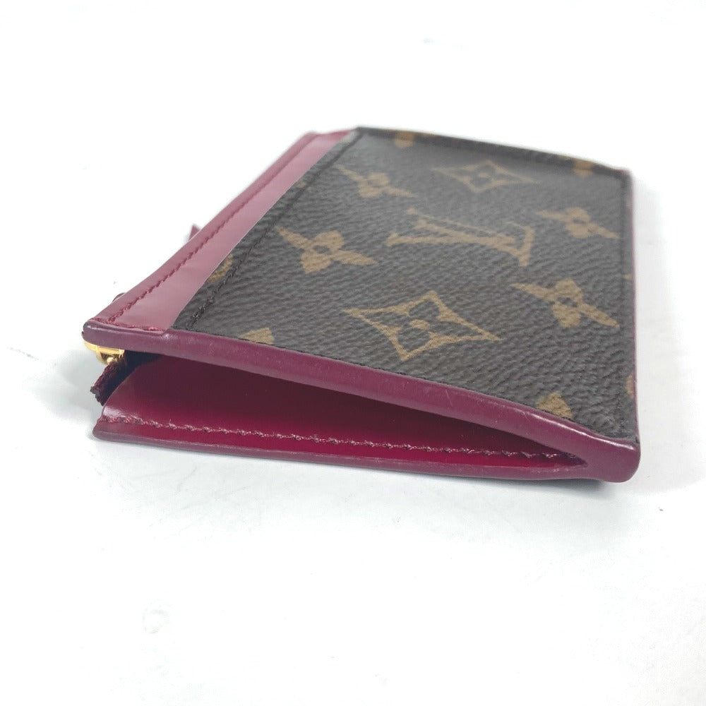 LOUIS VUITTON Coin case M67889 Monogram canvas Brown Monogram Porte Cartes Zip Women Used