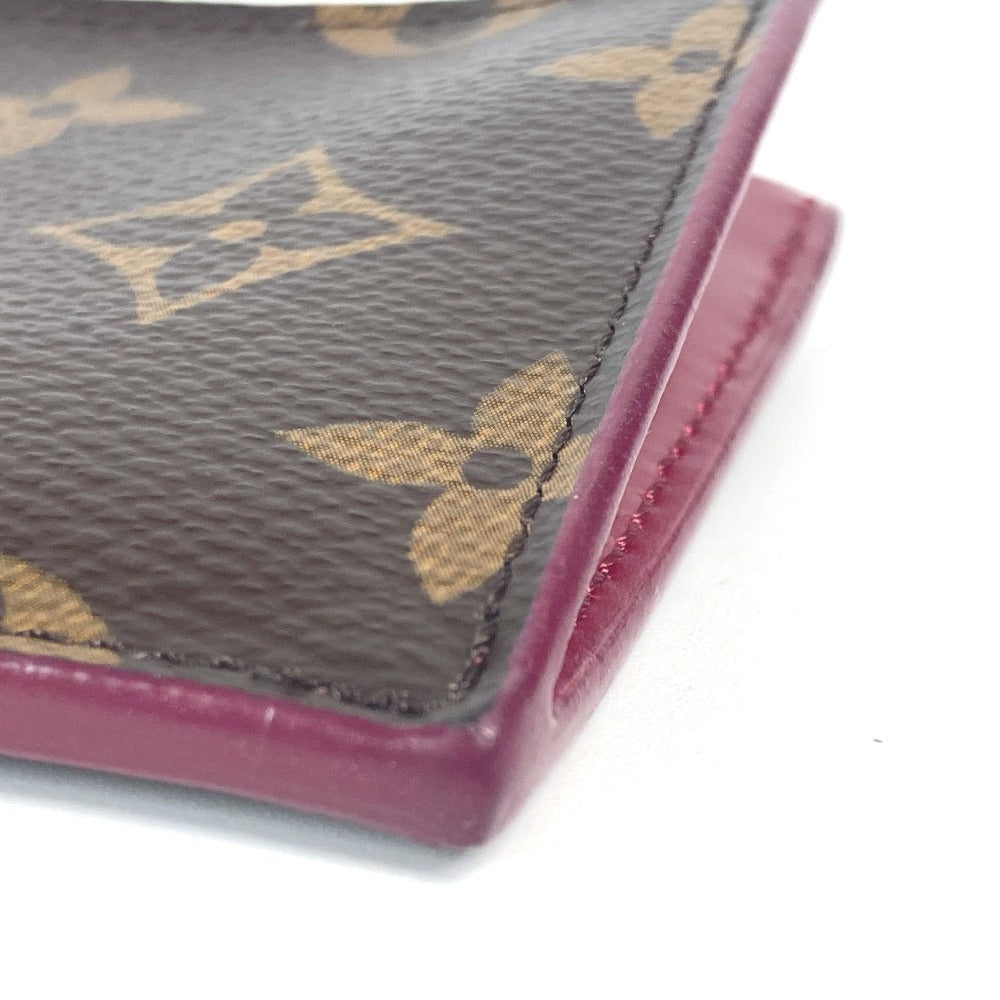 LOUIS VUITTON Coin case M67889 Monogram canvas Brown Monogram Porte Cartes Zip Women Used