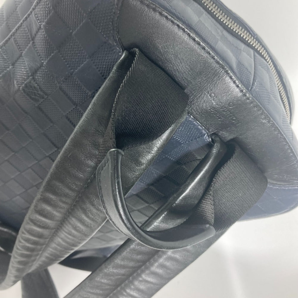 LOUIS VUITTON Backpack N40091 Damier Anfini Leather Navy Damier Anfini campus backpack unisex(Unisex) Used