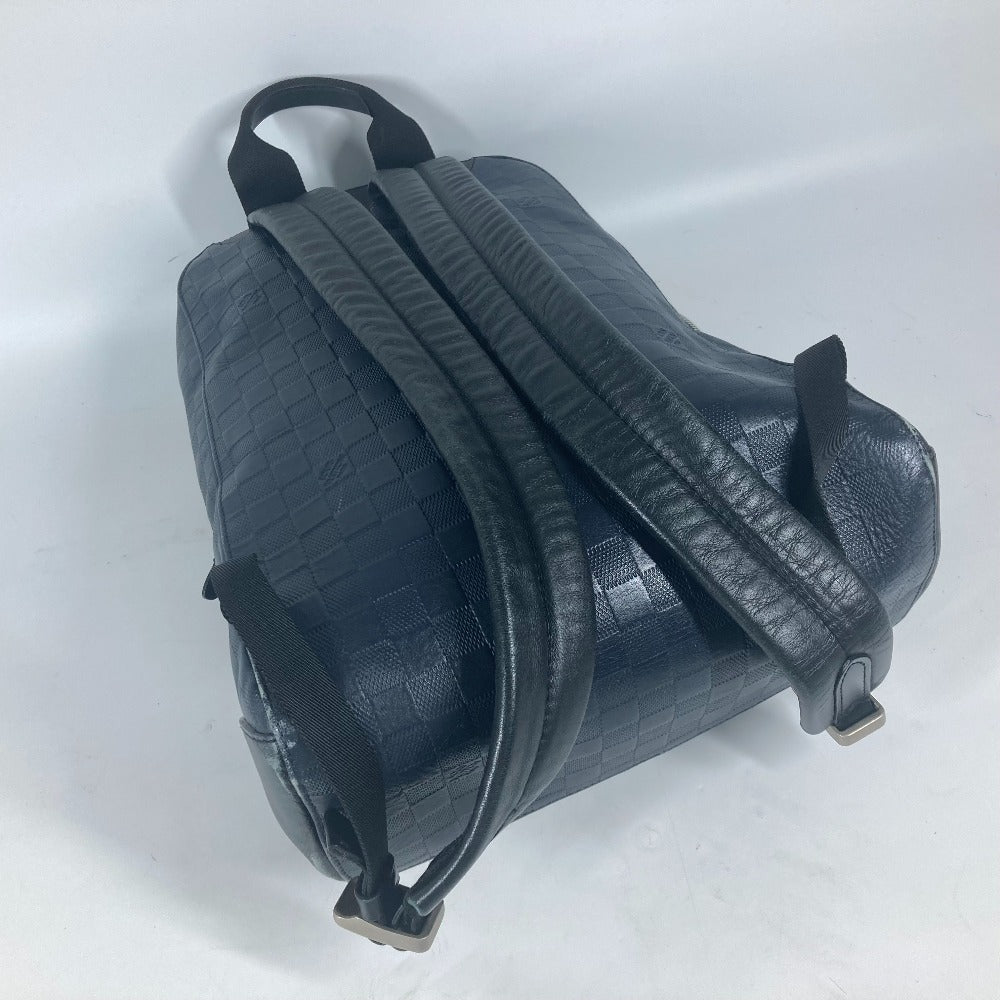 LOUIS VUITTON Backpack N40091 Damier Anfini Leather Navy Damier Anfini campus backpack unisex(Unisex) Used