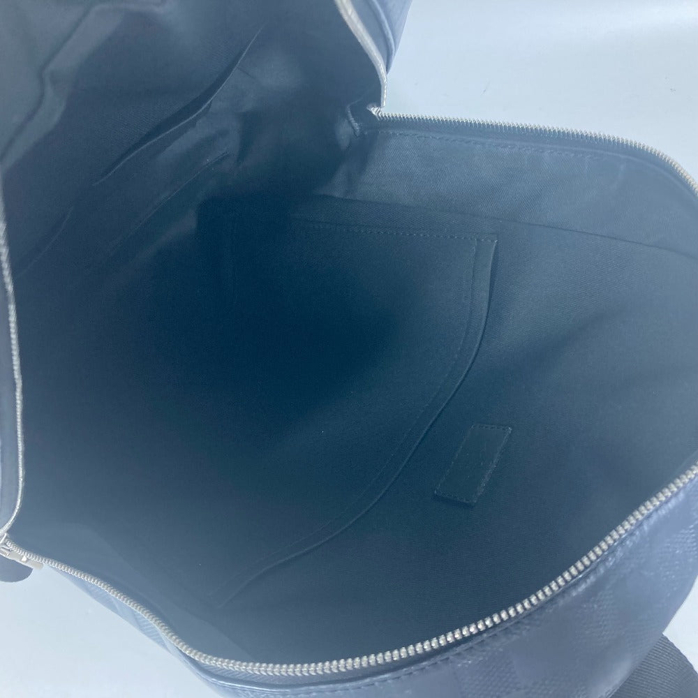 LOUIS VUITTON Backpack N40091 Damier Anfini Leather Navy Damier Anfini campus backpack unisex(Unisex) Used