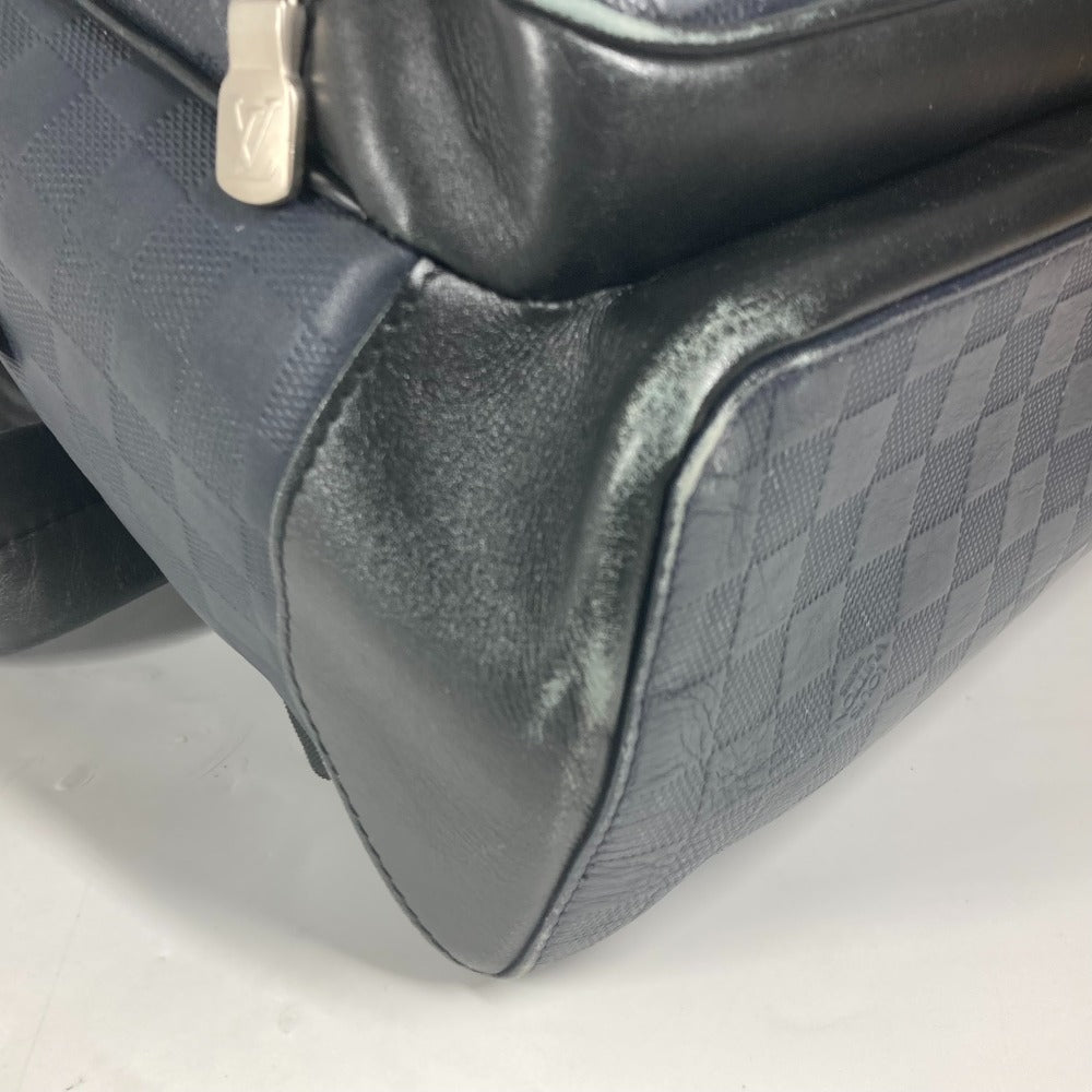 LOUIS VUITTON Backpack N40091 Damier Anfini Leather Navy Damier Anfini campus backpack unisex(Unisex) Used