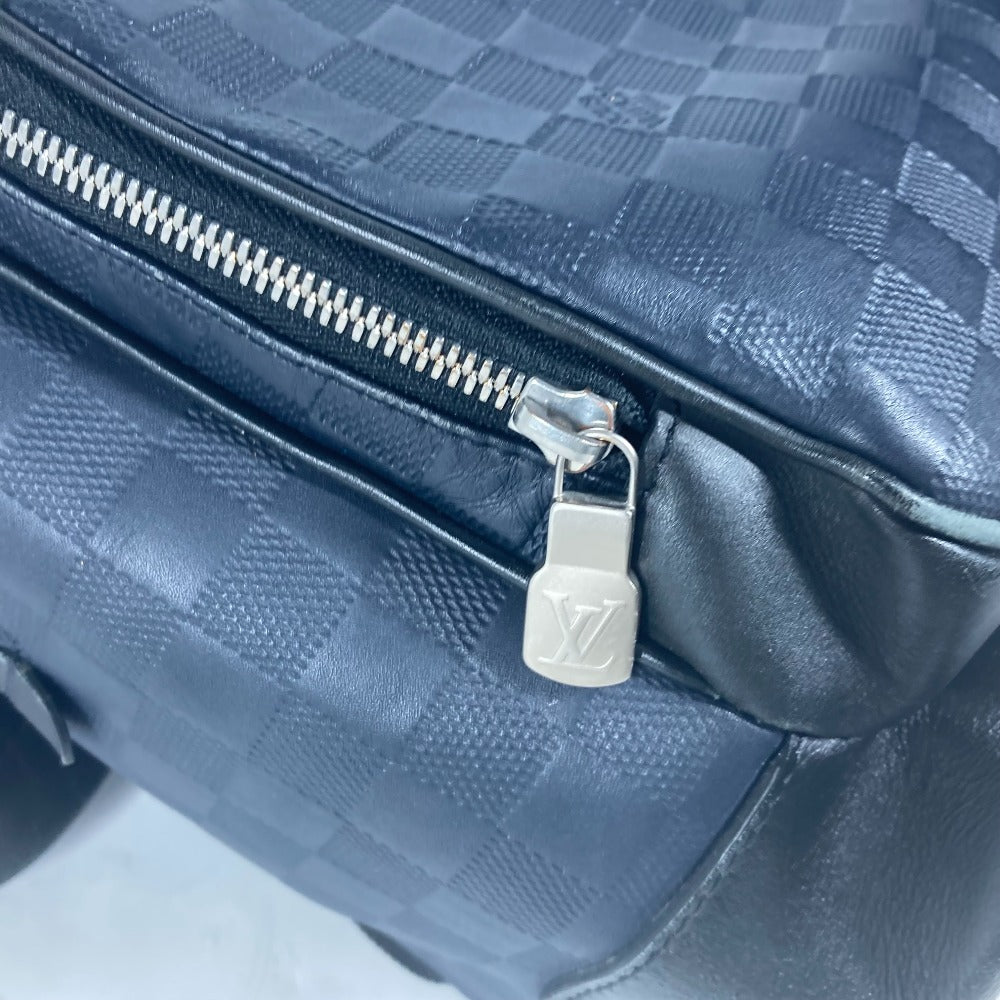 LOUIS VUITTON Backpack N40091 Damier Anfini Leather Navy Damier Anfini campus backpack unisex(Unisex) Used