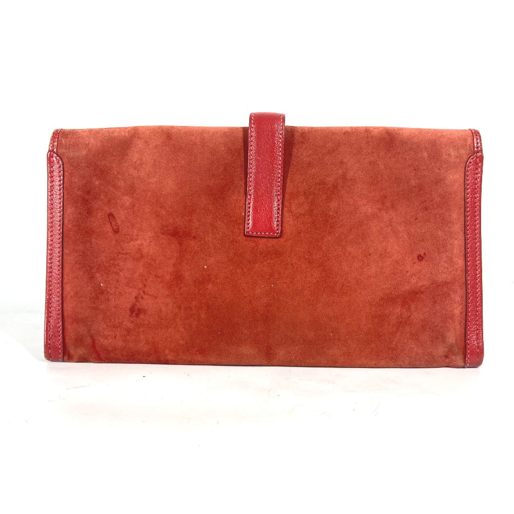 HERMES Clutch bag , Dopris Red Bag H logo Jige Elan