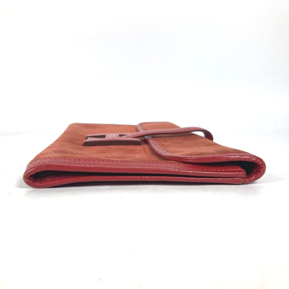 HERMES Clutch bag , Dopris Red Bag H logo Jige Elan