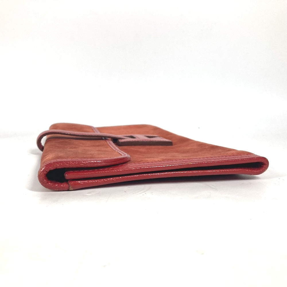 HERMES Clutch bag , Dopris Red Bag H logo Jige Elan