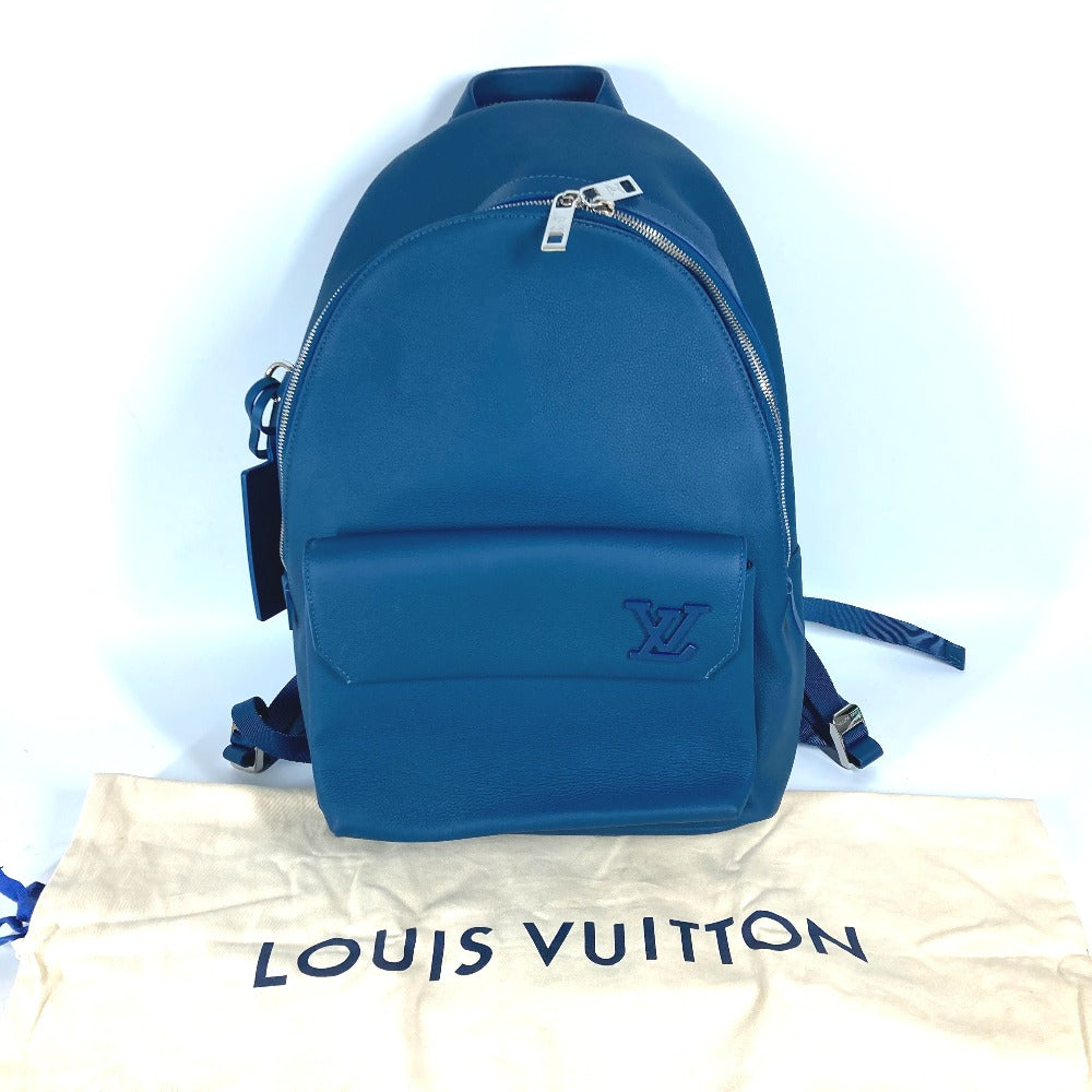 LOUIS VUITTON Backpack M23735 leather blue LV Aerogram take off backpack