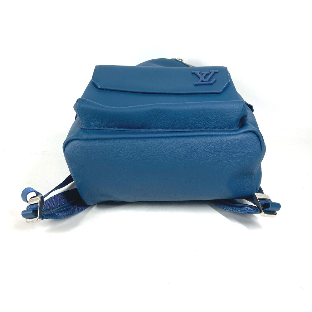 LOUIS VUITTON Backpack M23735 leather blue LV Aerogram take off backpack