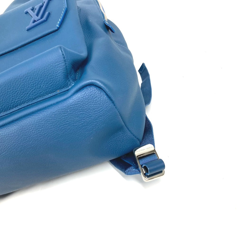 LOUIS VUITTON Backpack M23735 leather blue LV Aerogram take off backpack