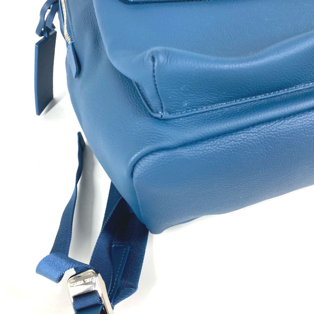 LOUIS VUITTON Backpack M23735 leather blue LV Aerogram take off backpack