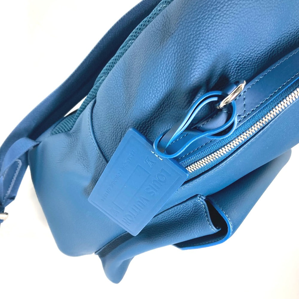 LOUIS VUITTON Backpack M23735 leather blue LV Aerogram take off backpack