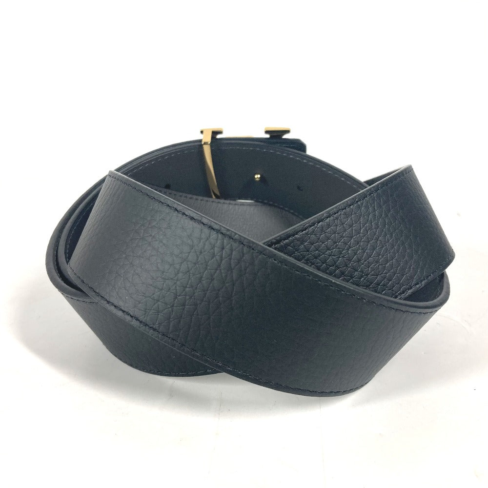 LOUIS VUITTON belt M0333U leather Black x gray Belt: LV Damier 40MM reversible 90