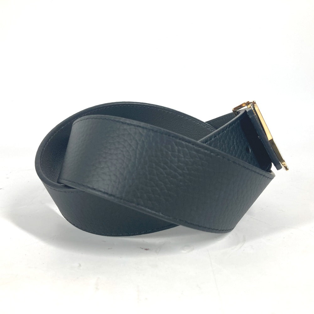 LOUIS VUITTON belt M0333U leather Black x gray Belt: LV Damier 40MM reversible 90