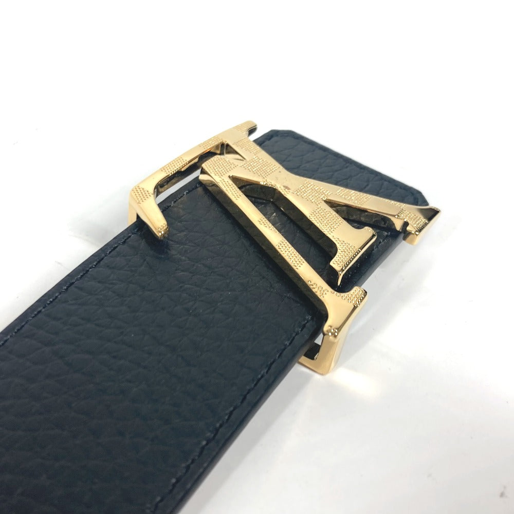 LOUIS VUITTON belt M0333U leather Black x gray Belt: LV Damier 40MM reversible 90