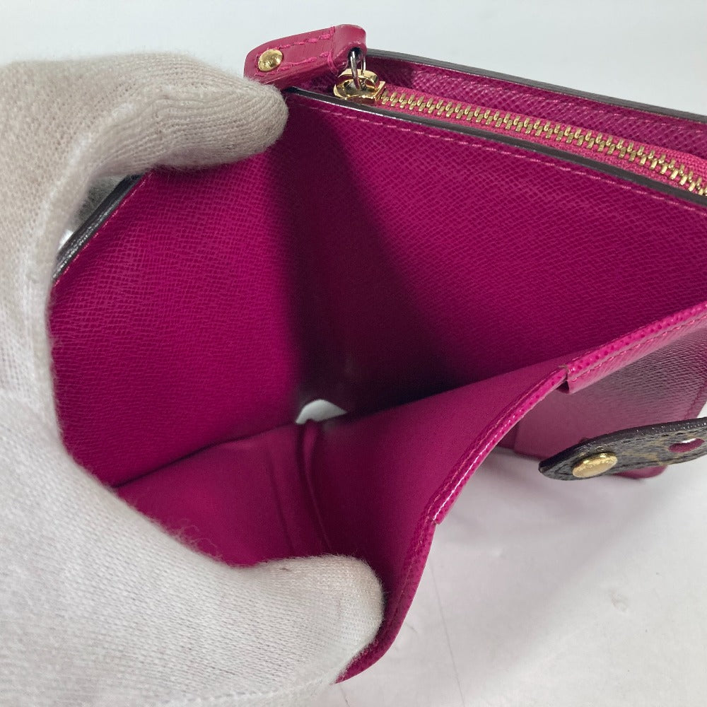 LOUIS VUITTON Folded wallet M95188 Monogram canvas Brown Monogram Perfo Compact zip Women Used