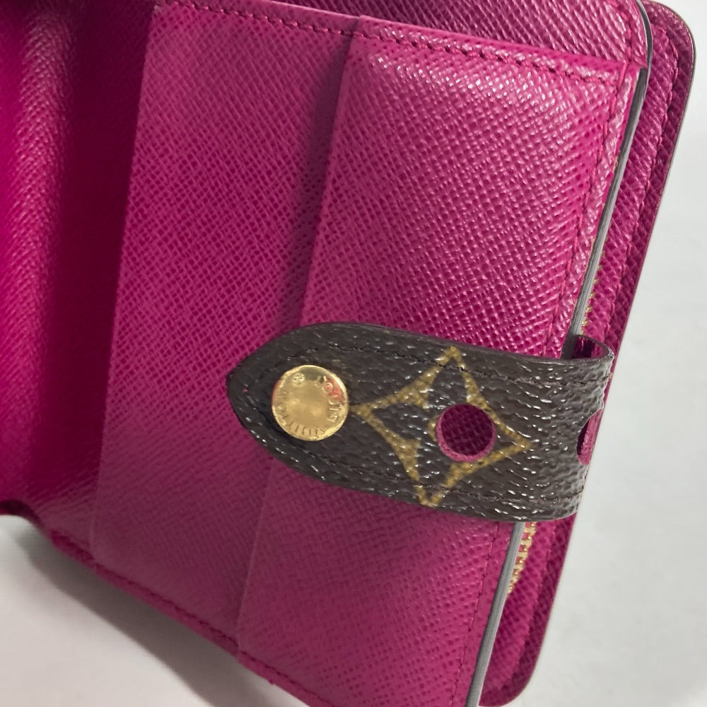 LOUIS VUITTON Folded wallet M95188 Monogram canvas Brown Monogram Perfo Compact zip Women Used