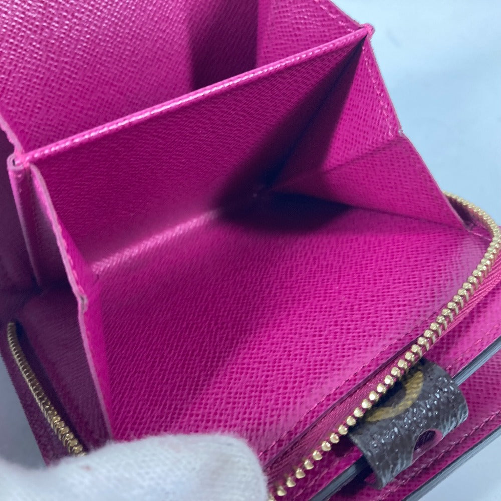 LOUIS VUITTON Folded wallet M95188 Monogram canvas Brown Monogram Perfo Compact zip Women Used