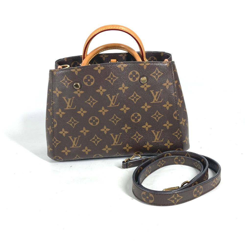 LOUIS VUITTON Handbag M41055 Monogram canvas Brown Monogram Montaigne BB Women Used