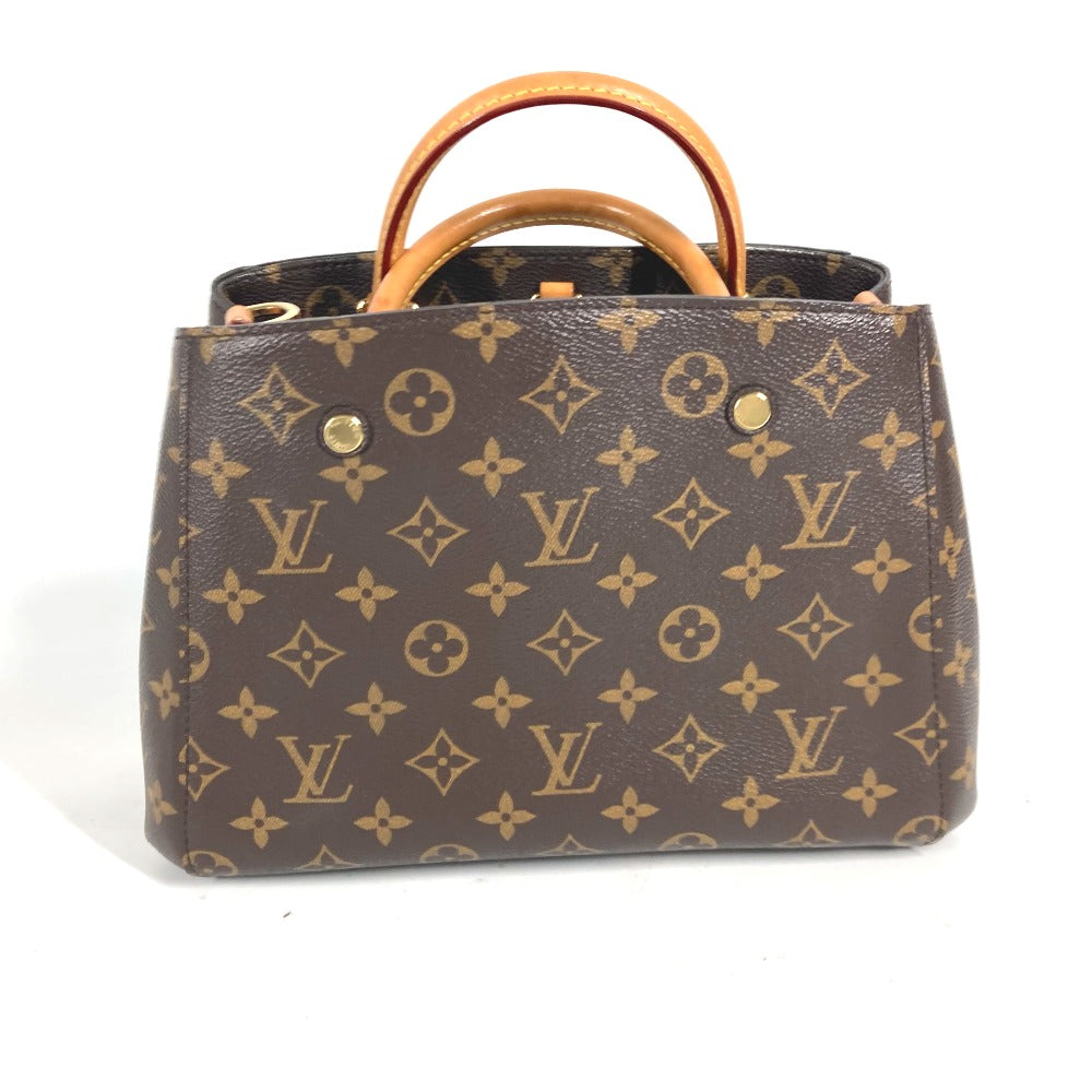 LOUIS VUITTON Handbag M41055 Monogram canvas Brown Monogram Montaigne BB Women Used