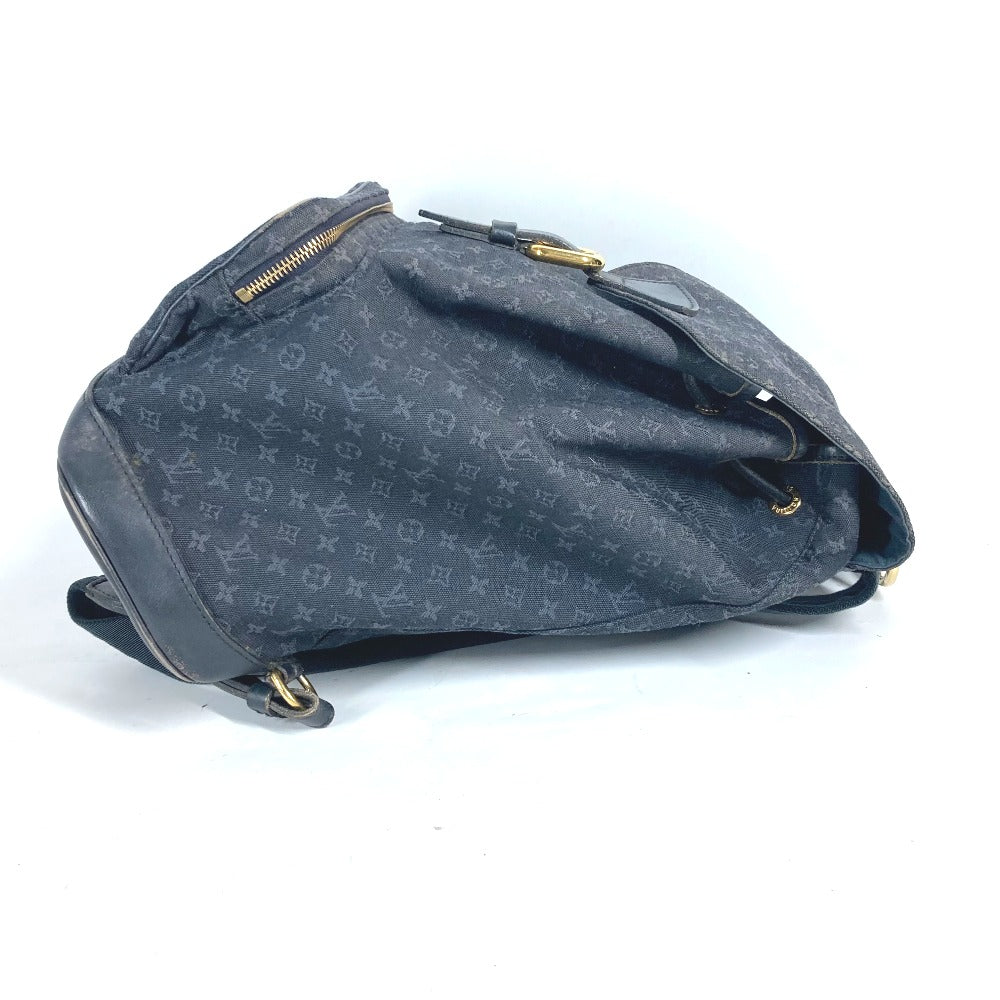 LOUIS VUITTON Backpack M92455 Monogram denim Navy Monogram Mini Denim MontsourisGM
