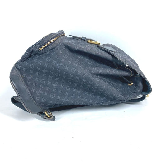 LOUIS VUITTON Backpack M92455 Monogram denim Navy Monogram Mini Denim MontsourisGM