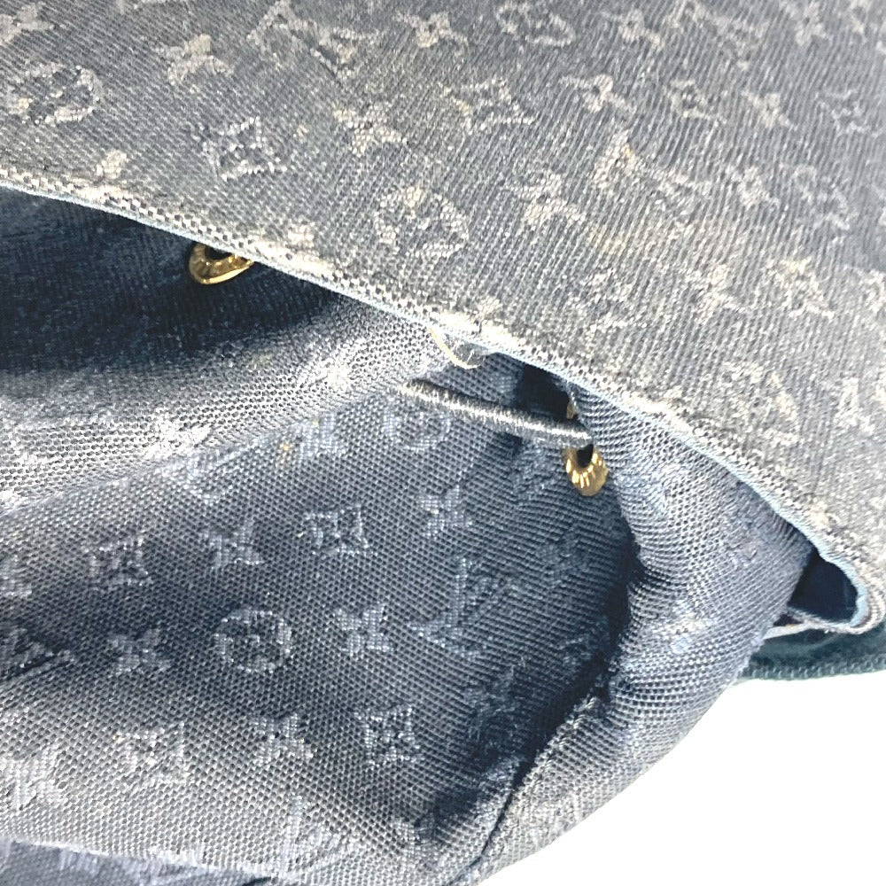 LOUIS VUITTON Backpack M92455 Monogram denim Navy Monogram Mini Denim MontsourisGM