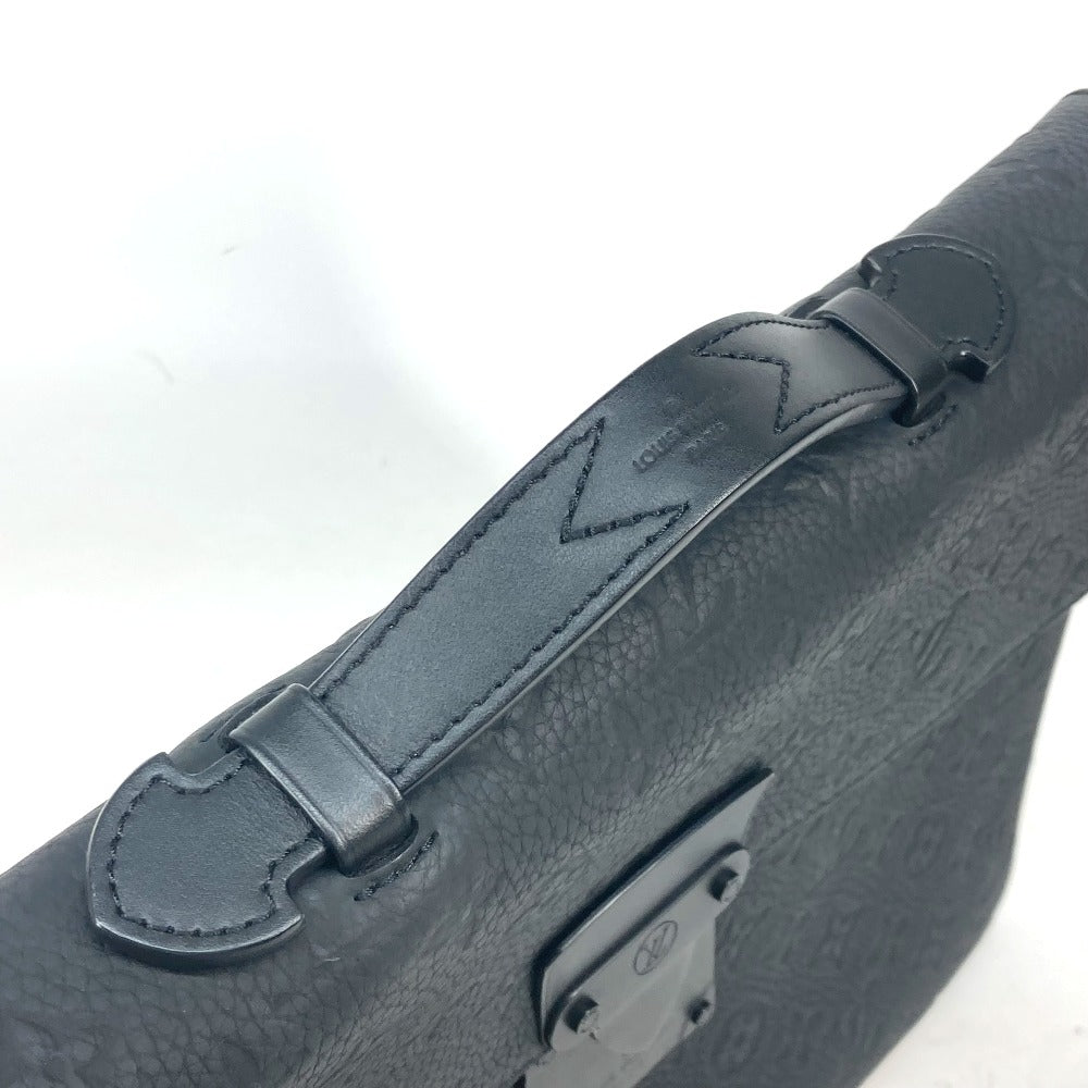 LOUIS VUITTON Handbag M20835 Taurillon Clemence Leather black Monogram Taurillon Clemence S-Lock Briefcase mens Used