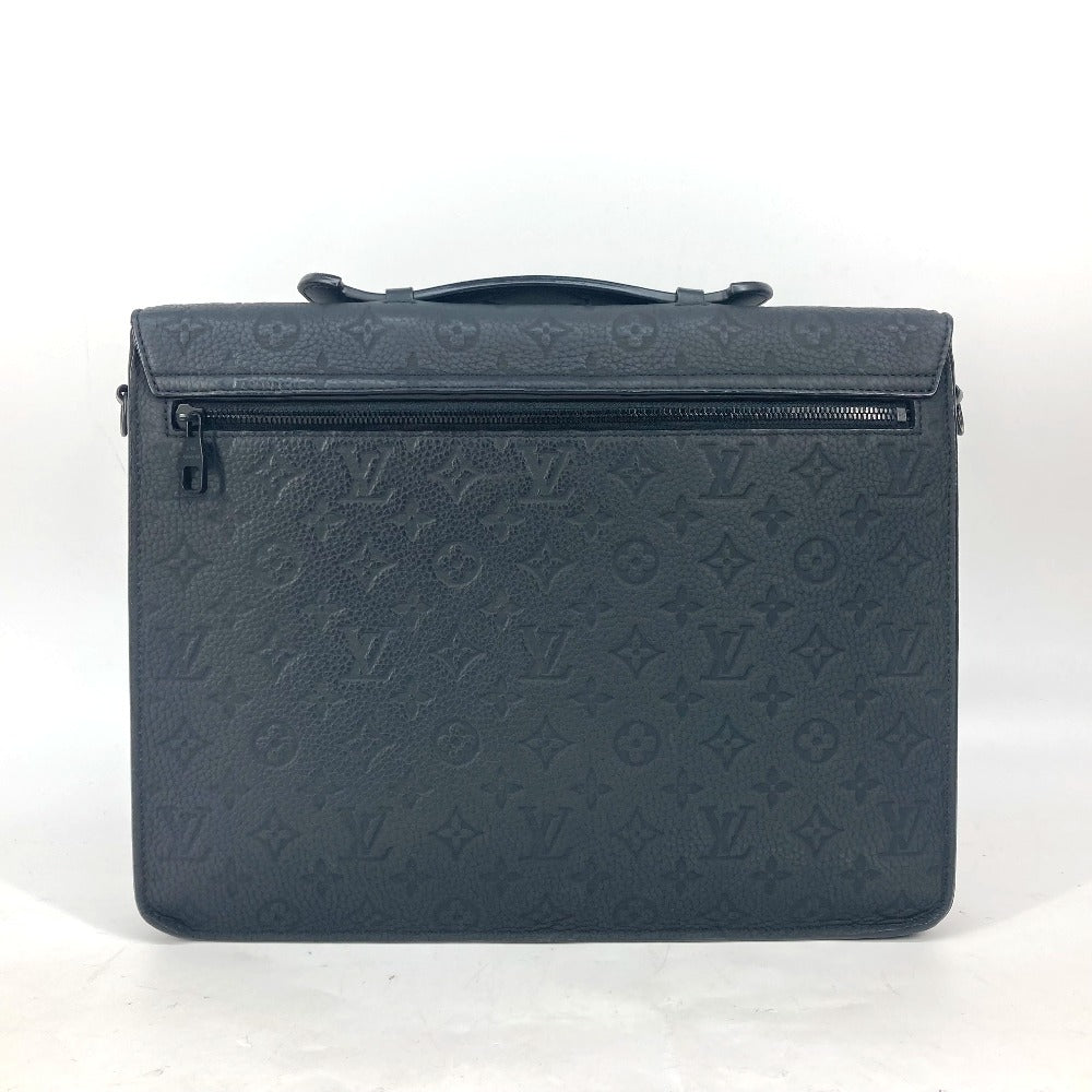 LOUIS VUITTON Handbag M20835 Taurillon Clemence Leather black Monogram Taurillon Clemence S-Lock Briefcase mens Used