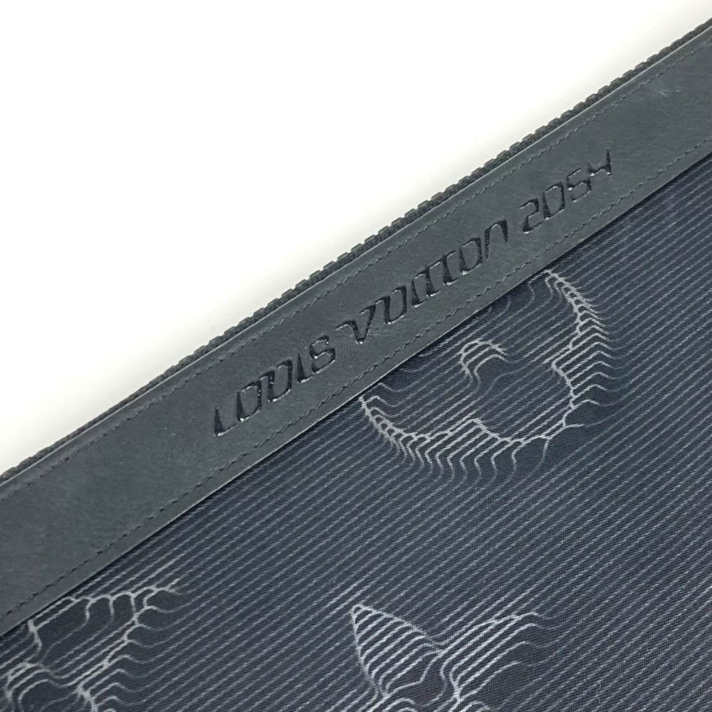 LOUIS VUITTON Clutch bag M80142 Nylon black Monogram Reversible A4 Pochette