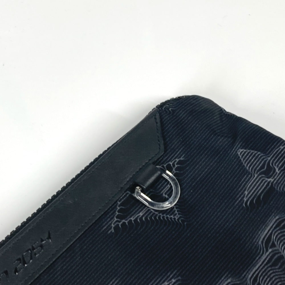 LOUIS VUITTON Clutch bag M80142 Nylon black Monogram Reversible A4 Pochette