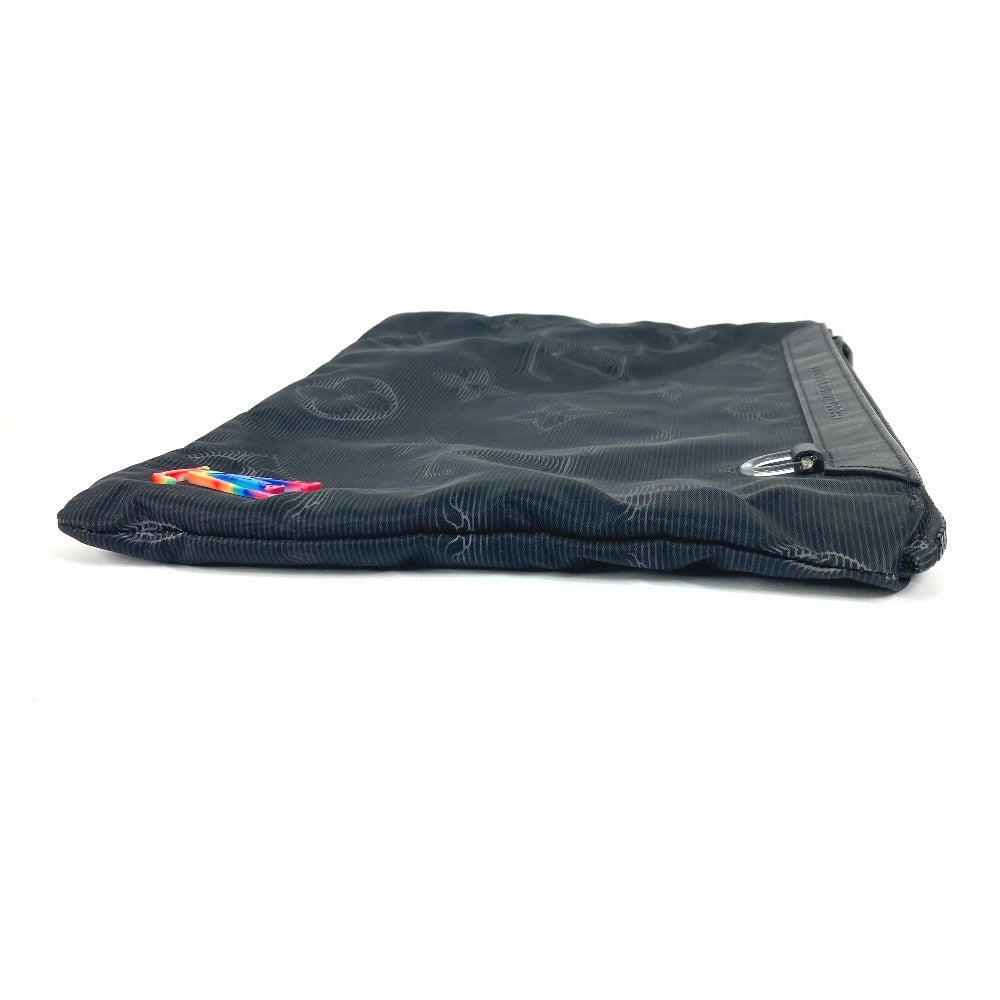 LOUIS VUITTON Clutch bag M80142 Nylon black Monogram Reversible A4 Pochette
