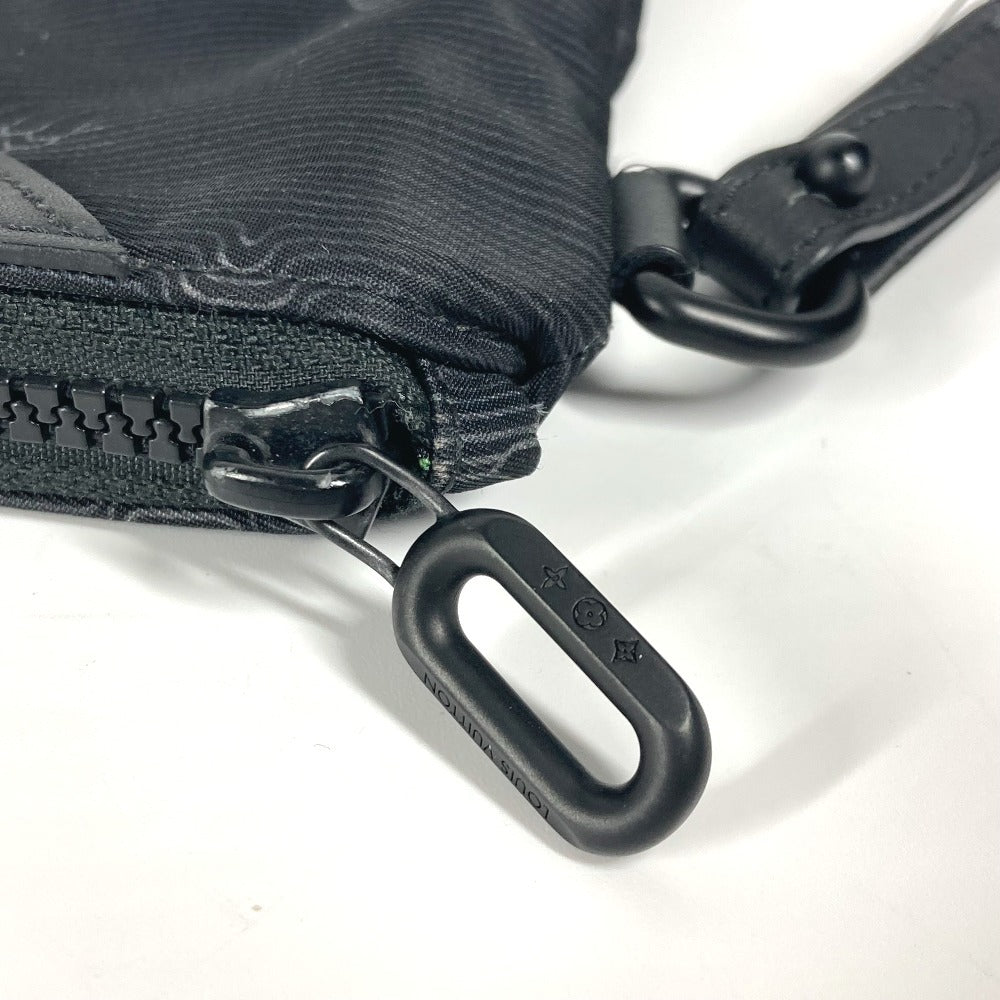 LOUIS VUITTON Clutch bag M80142 Nylon black Monogram Reversible A4 Pochette