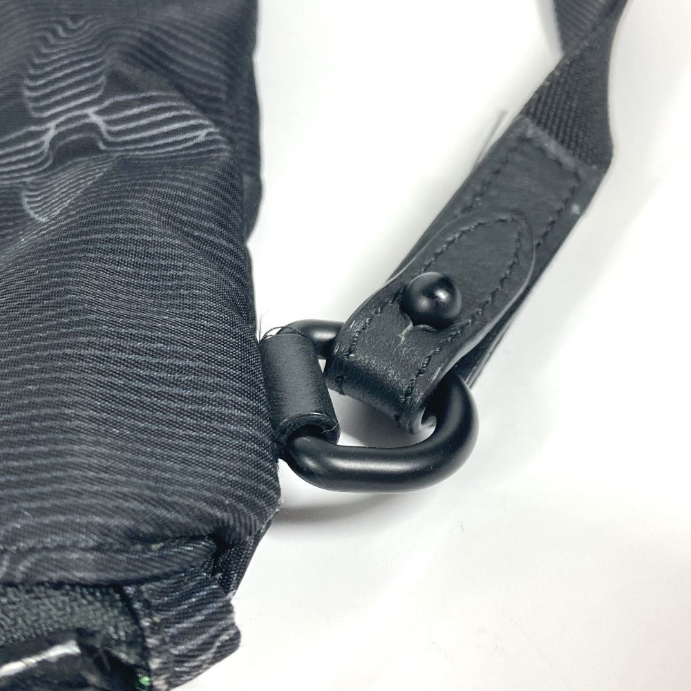 LOUIS VUITTON Clutch bag M80142 Nylon black Monogram Reversible A4 Pochette
