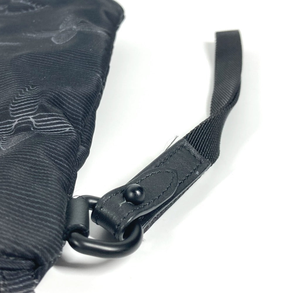 LOUIS VUITTON Clutch bag M80142 Nylon black Monogram Reversible A4 Pochette