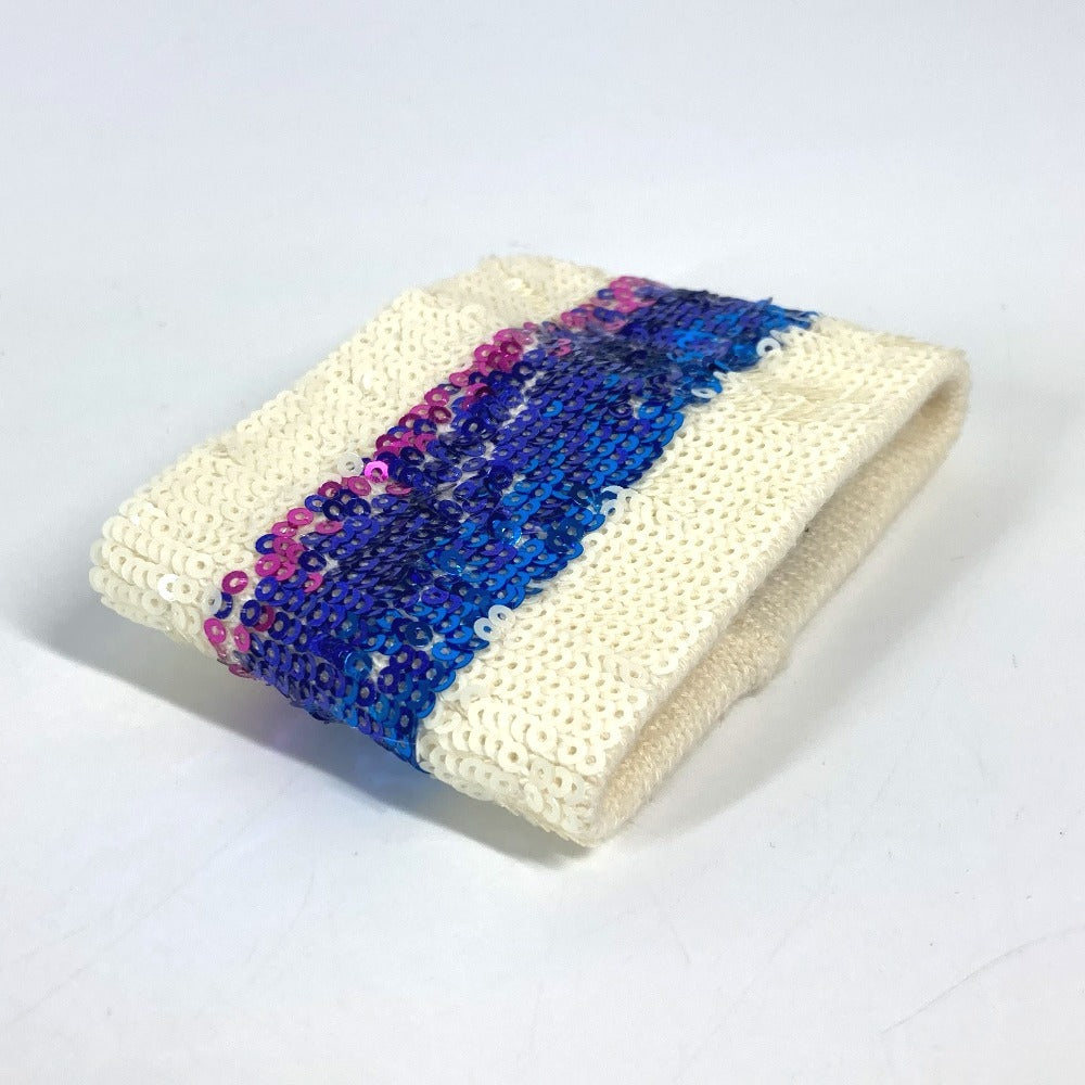 GUCCI Wristband Polyester, Cotton multicolor Sequin Sequin logo GG M