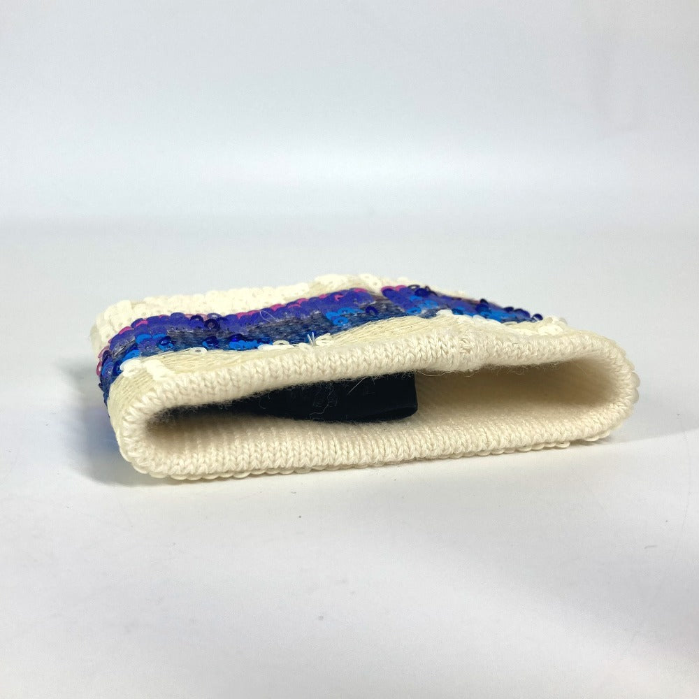 GUCCI Wristband Polyester, Cotton multicolor Sequin Sequin logo GG M