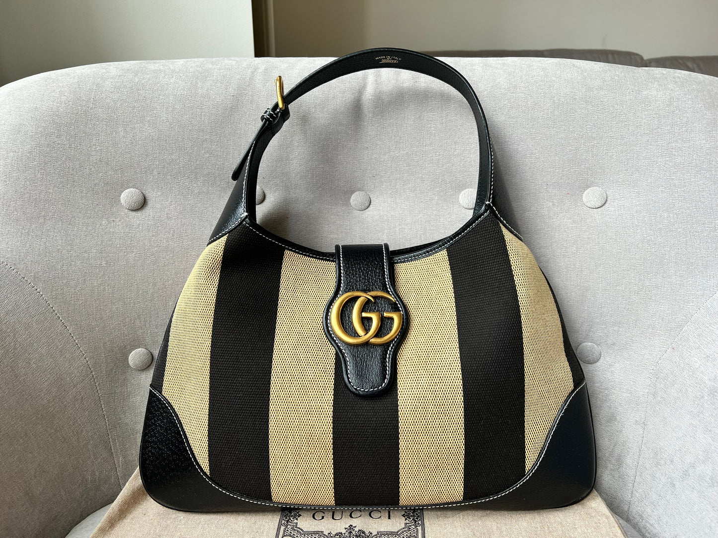 Gucci Stripe Medium Aphrodite Shoulder Bag (RRP £1400)