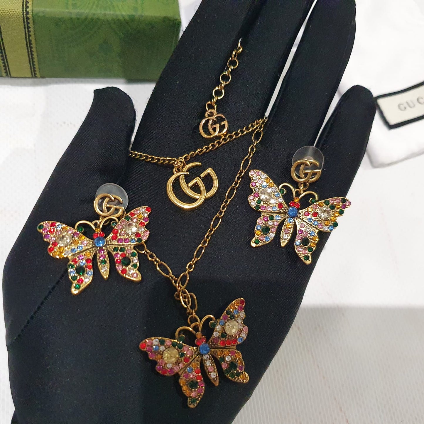 Gucci Necklace and Earrings