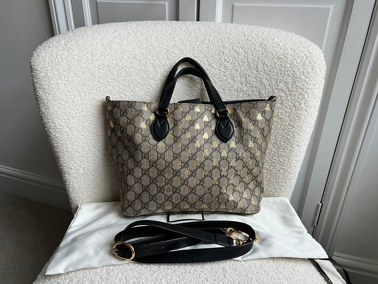 Gucci Supreme Bees Small Tote
